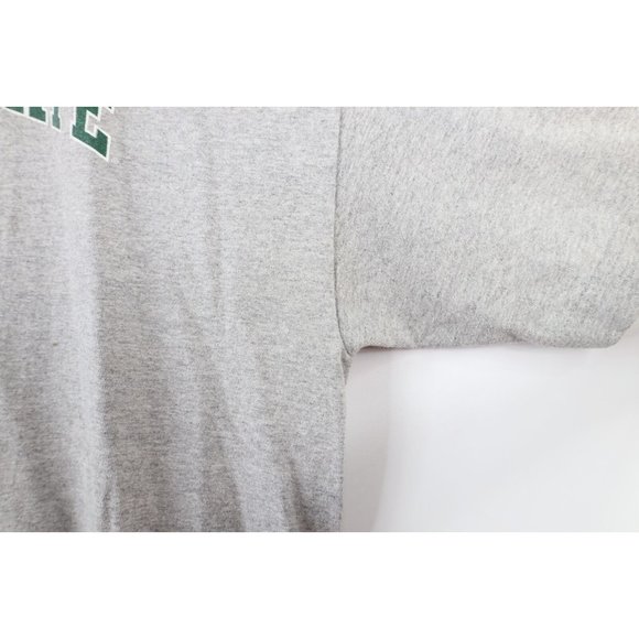 Vintage XL Distressed Block Letter Spell Out Michigan State University T-Shirt - Picture 8 of 12